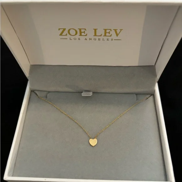 14k Gold Heart Necklace - Picture 1 of 12
